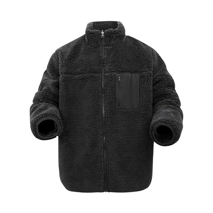 Oversized Sherpa Fleece Jacket Men