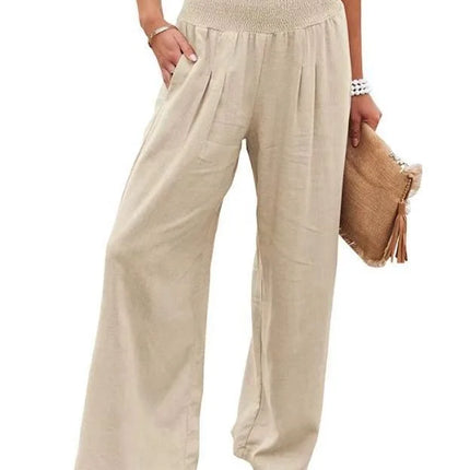 Comfort & Style – Cotton Pull-On Casual Pants for Women