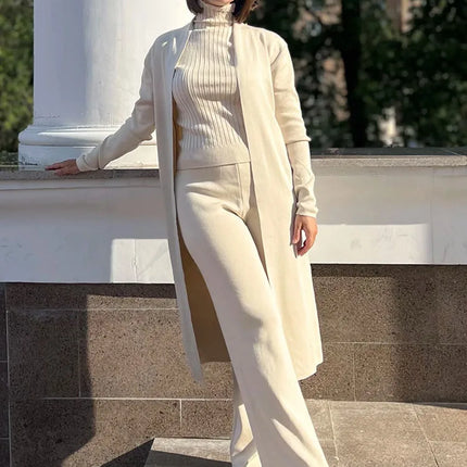 Completo lavorato a maglia in 3 pezzi