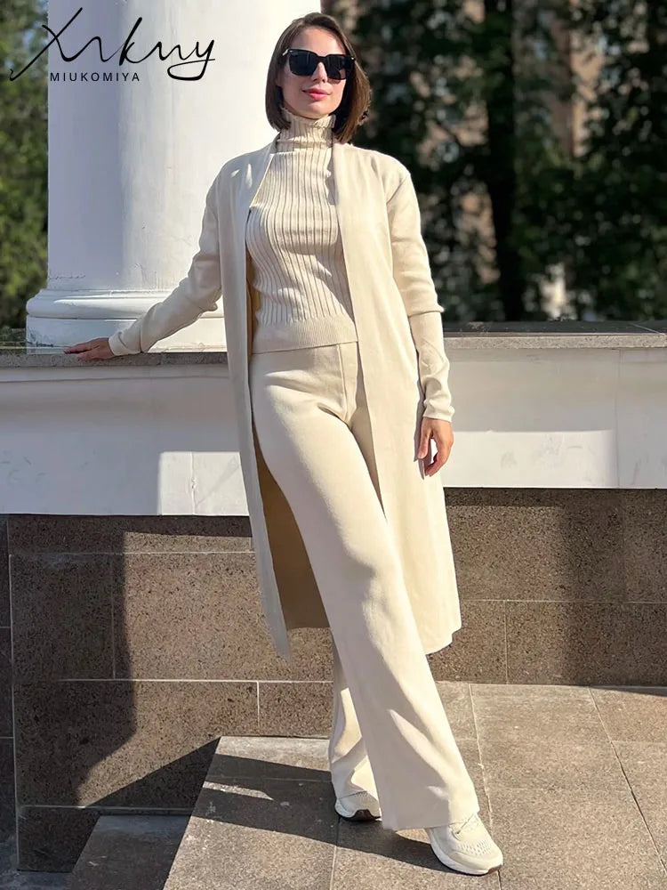 3‑Piece Knit Suit-HighTouch