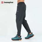 Men's Solid Color Sweatpants – Cozy Winter Joggers with Pockets-HighTouch