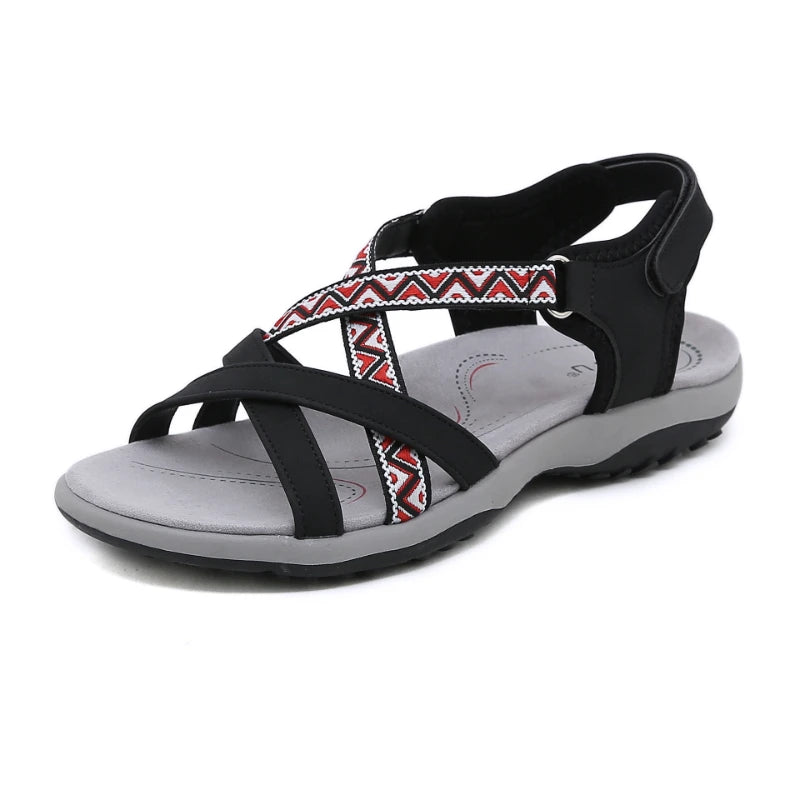 Elegant Ethnic Flat Sandals-HighTouch