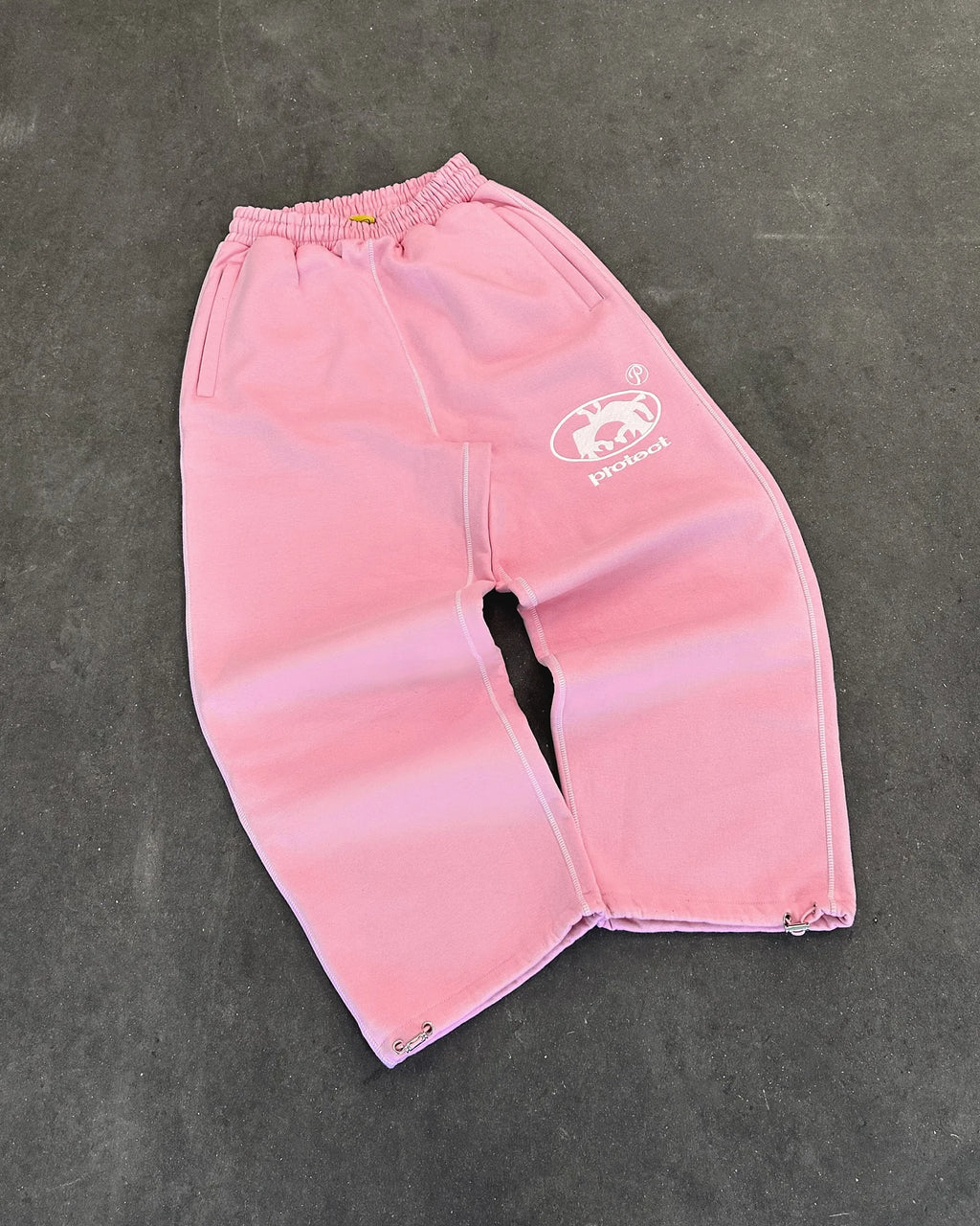 Streetwear Letter Embroidery Loose Sweatpants – Y2K Harajuku Wide-Leg Statement-HighTouch