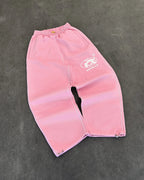 Streetwear Letter Embroidery Loose Sweatpants – Y2K Harajuku Wide-Leg Statement-HighTouch