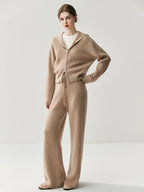 Cashmere Hooded Knit Set