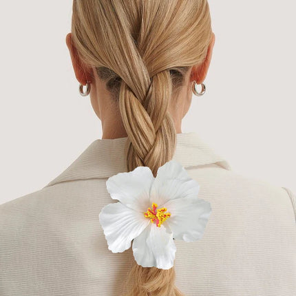 AWAYTR Bohemian Hawaiian Flower Hair Clip – Romantic Side Bash Clip for Women & Girls