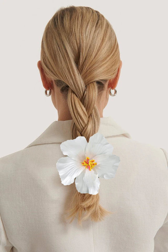 AWAYTR Bohemian Hawaiian Flower Hair Clip – Romantic Side Bash Clip for Women & Girls