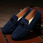 Classic Suede Leather Loafers – Men’s Breathable Soft Slip-On Shoes-HighTouch