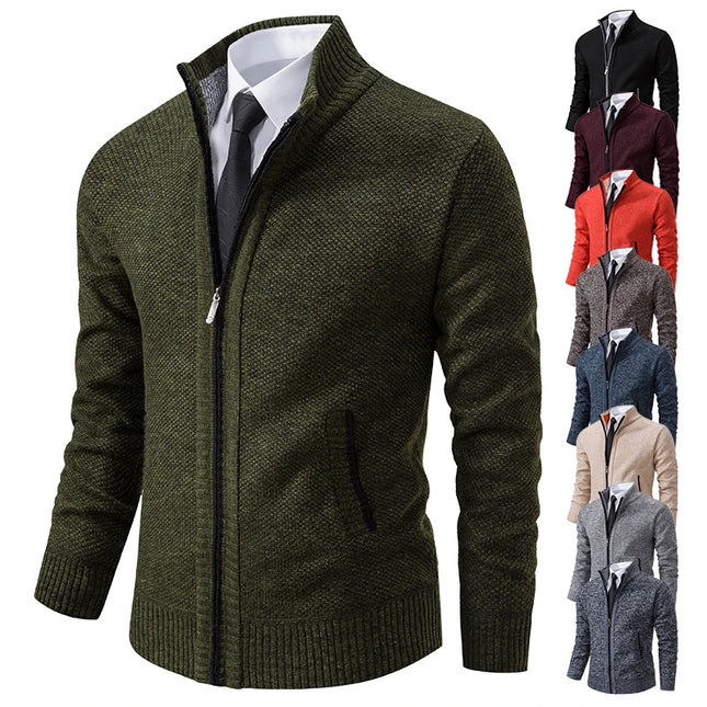 Men’s Fleece-Lined Zip Cardigan
