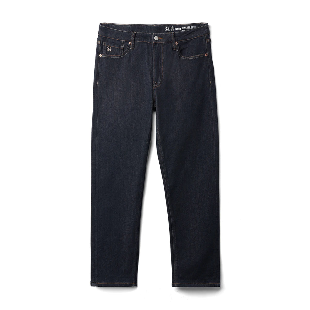 Heavyweight Fadeless Denim Jeans Men – Regular Fit Autumn Brushed Liner-HighTouch