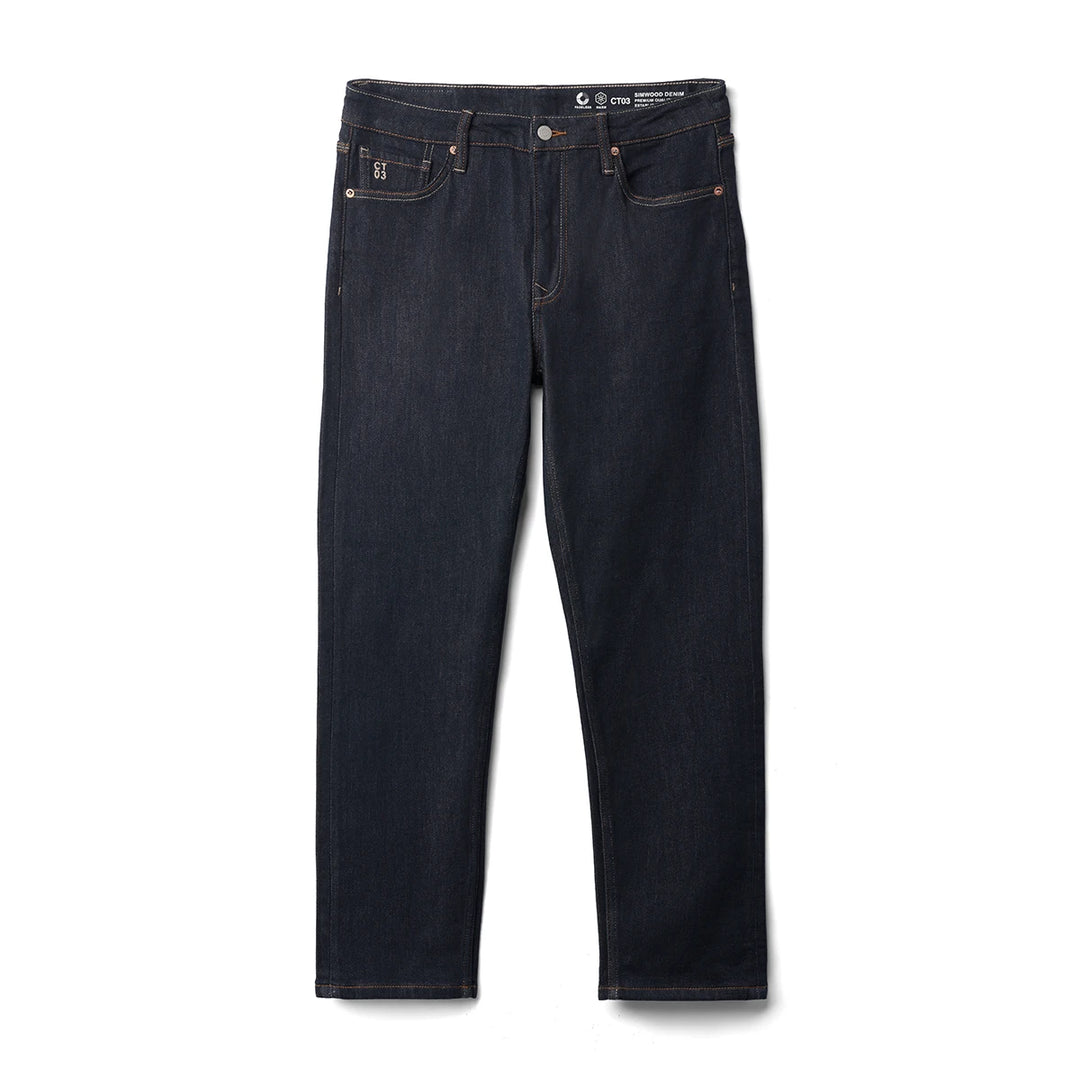 Heavyweight Fadeless Denim Jeans Men – Regular Fit Autumn Brushed Liner-HighTouch