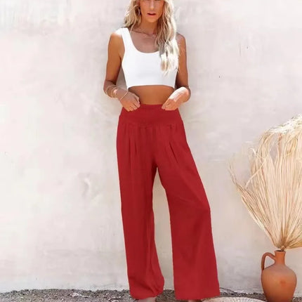 Comfort & Style – Cotton Pull-On Casual Pants for Women
