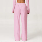 High-Waisted Wide-Leg Yoga & Gym Flared Trousers for Women-HighTouch