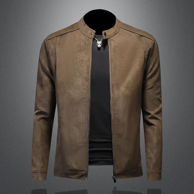 Genuine Leather Motorcycle Jacket For Men