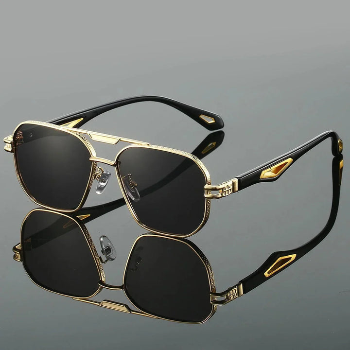 Men's Hexagonal Sunglasses – Gradient UV Lenses