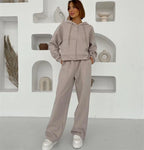 Women’s Zip-Up Hoodie & Pants Set-HighTouch