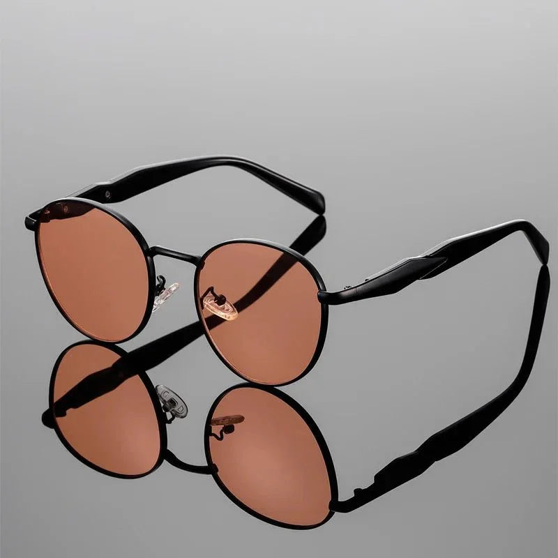 Men's Round Sunglasses – UV400 Vintage Style