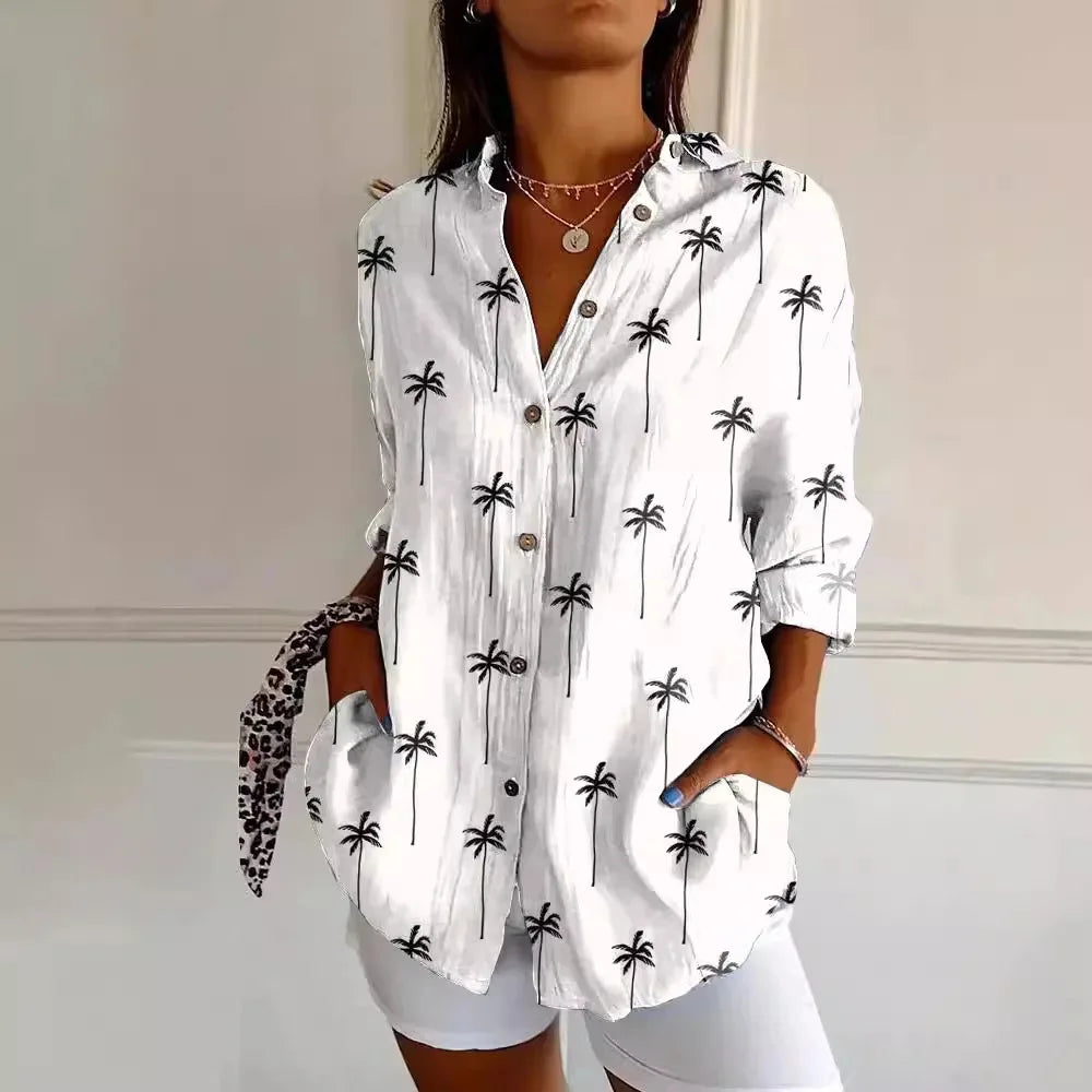 Harper | Elegant Floral Shirt & Blouse-HighTouch