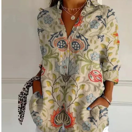 Harper | Elegant Floral Shirt & Blouse