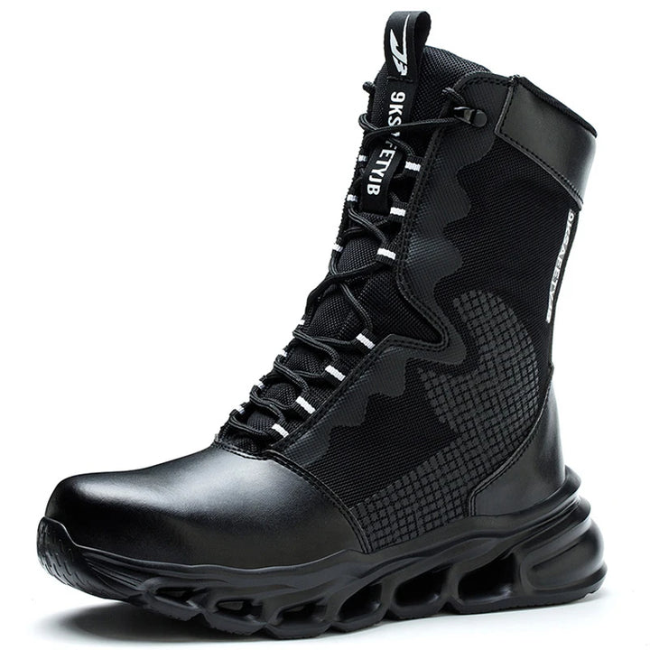 Men’s Steel-Toe Lightweight Tactical Work Boots-HighTouch
