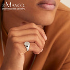 Minimalist Round Ring Gold Colour Plated Women's Rings for Parties and Festivals-HighTouch