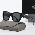 Oversized Vintage Square Polygon Sunglasses-HighTouch