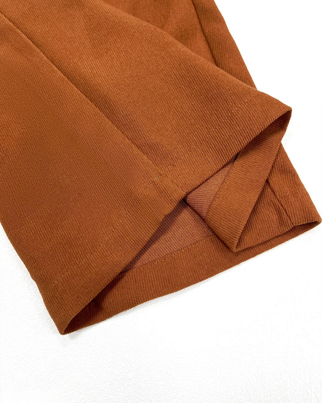 All-Season High Waist Wide-Leg Trousers for Women – Button Front & Pockets