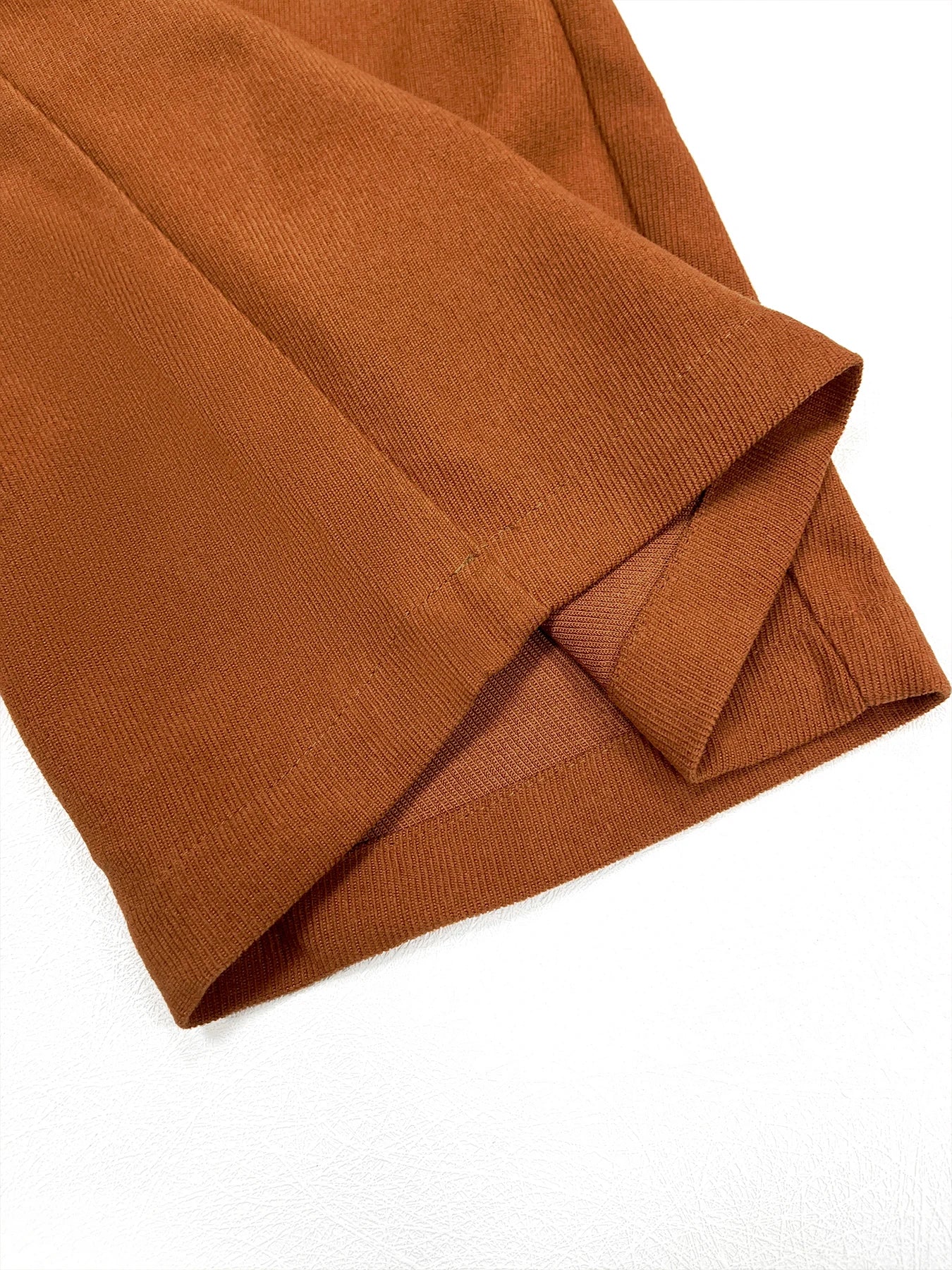 All-Season High Waist Wide-Leg Trousers for Women – Button Front & Pockets