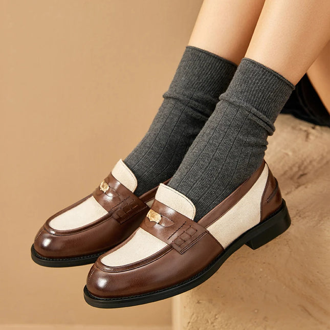 Cat Embroidered Ballet loafer for women