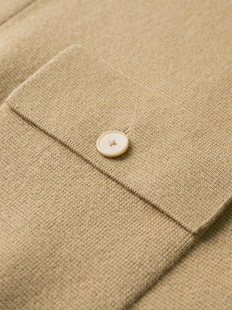 Men's Merino Wool Polo Sweater – Relaxed Fit