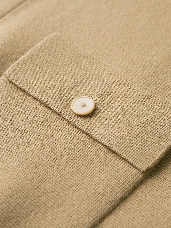 Men's Merino Wool Polo Sweater – Relaxed Fit