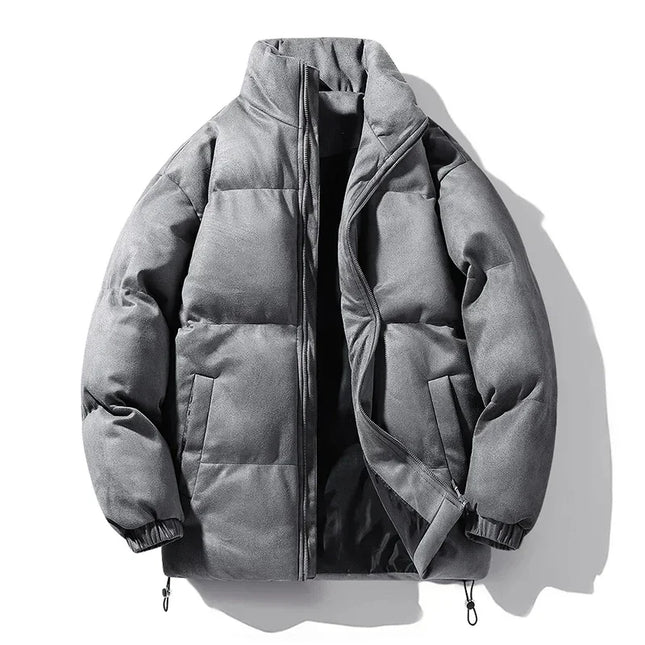 Deerskin Velvet Parka – Thick Fleece-Lined Men’s Winter Jacket