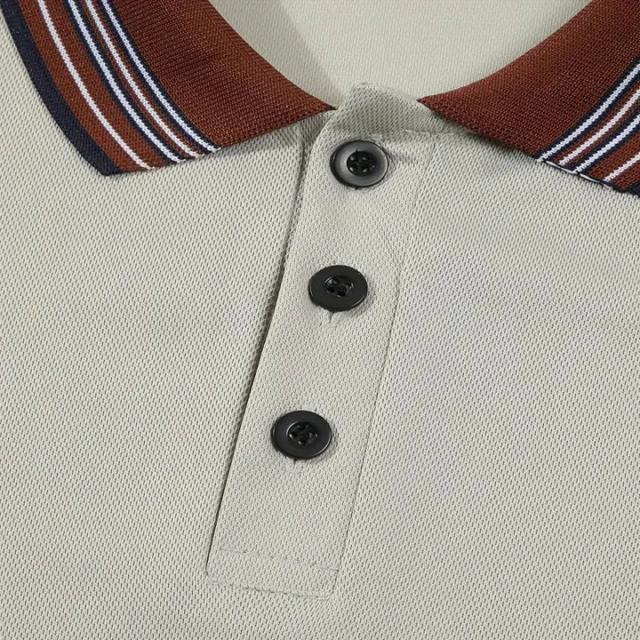 Lightweight Men’s Summer Polo – Breathable, Button-Collar Casual Top-HighTouch
