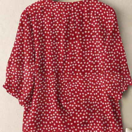 ZANZEA Floral Tunic Blouse – 3/4 Sleeve Printed Shirt for Women