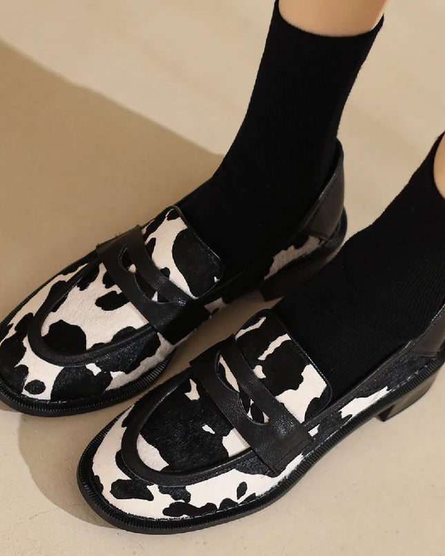 Horsehair Slip-On Flats