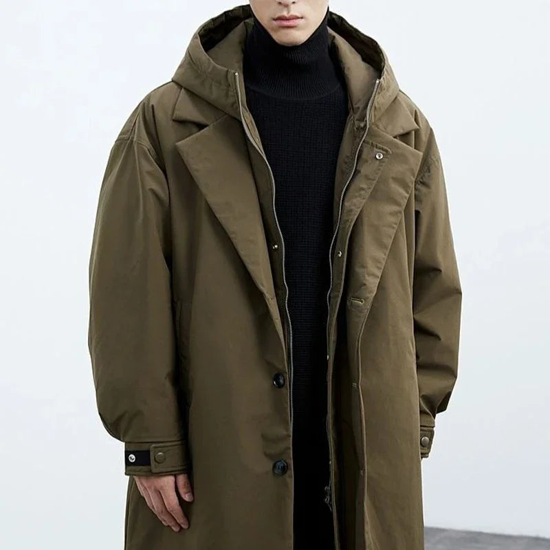 Korean Cargo Padded Jacket Men-HighTouch