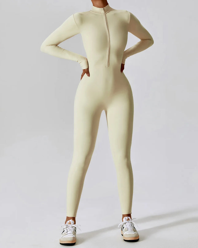 Women’s Long Sleeve Zip Jumpsuit