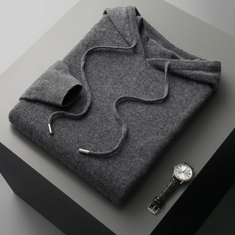 Men's Merino Wool Hoodie – Warm & Breathable
