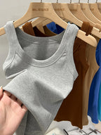 Ribbed Tank Top for Women – Stretch Fit Summer Camisole-HighTouch