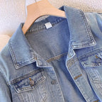 Denim Jacket For Women - Spring Autumn Korean Vintage Jean Coats.-HighTouch