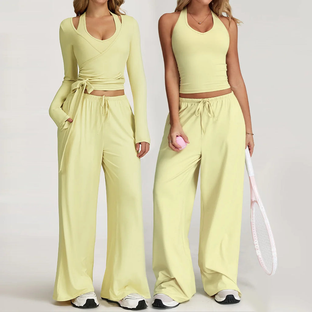 Women’s Yellow Gym Set-HighTouch