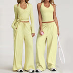 Women’s Yellow Gym Set-HighTouch