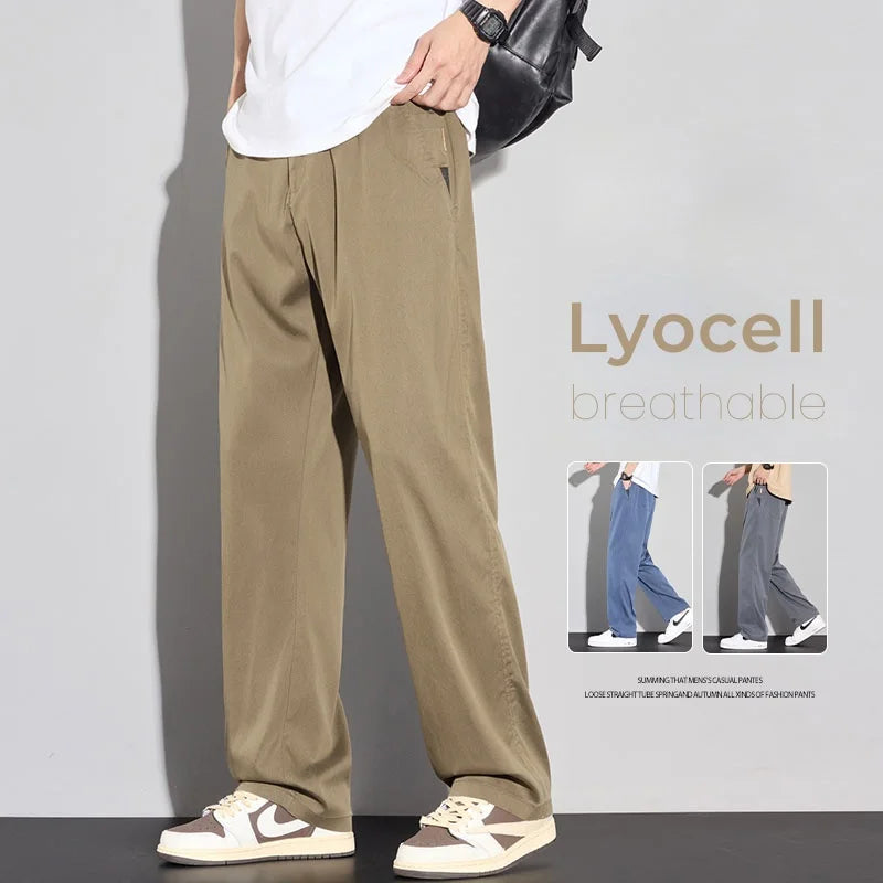 Men’s Lyocell Summer Trousers – Lightweight, Breathable Stretch Pants
