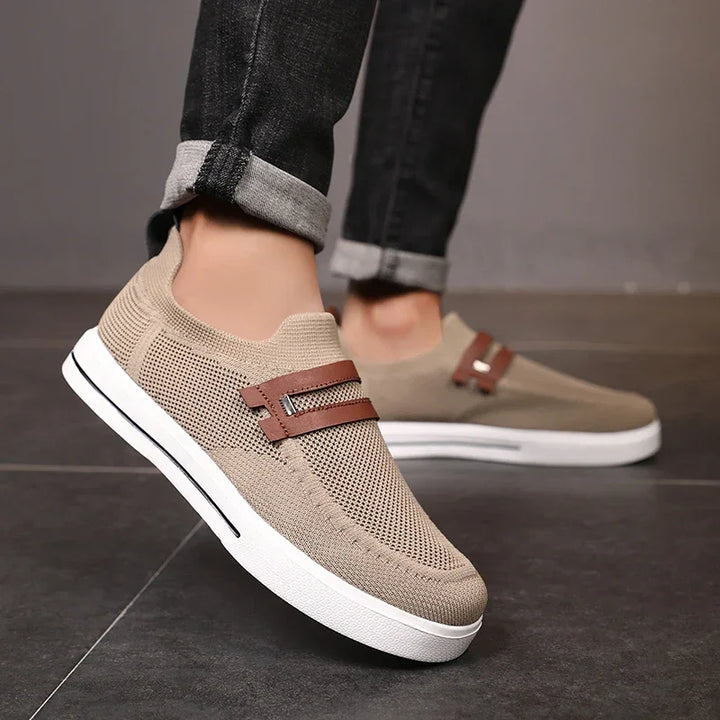 Men’s Breathable Mesh Slip-On Sneakers for Walking