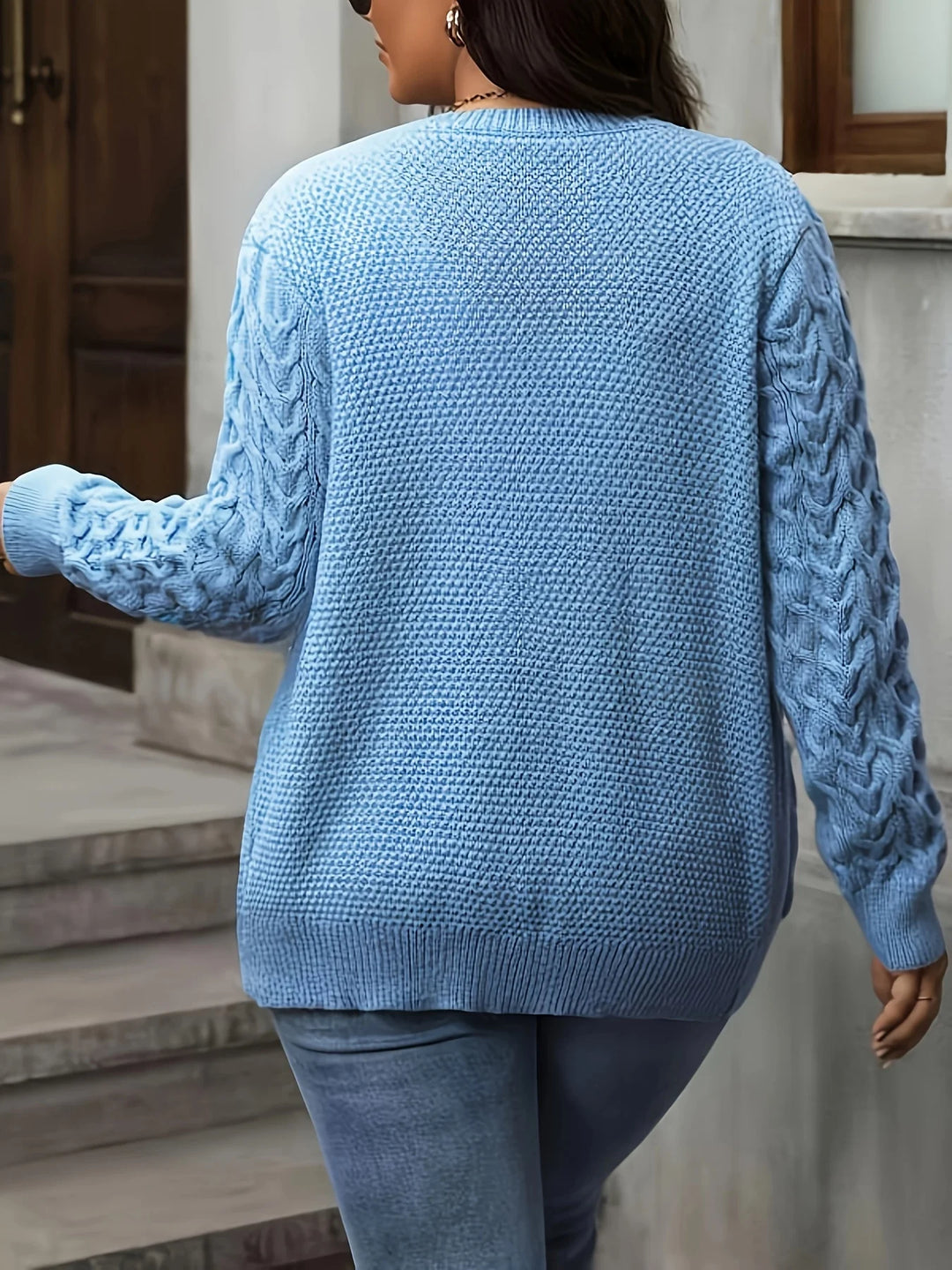 Women’s Retro Ribbed Knit Cardigan-HighTouch