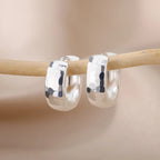 Gold Colour | Silver Stainless Steel Small Hoop Earrings-HighTouch