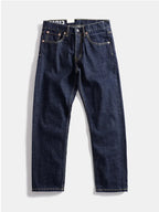 Heavy-weight Original Colour “Red Ear” Straight-Leg Jeans-HighTouch