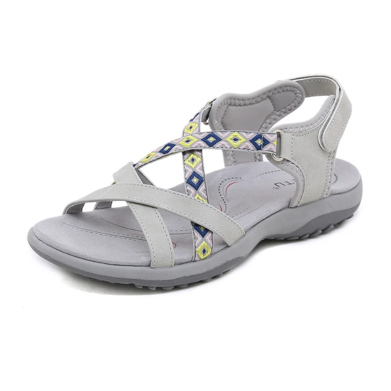 Elegant Ethnic Flat Sandals-HighTouch