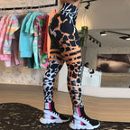 High-Waist Leopard-Stripe 3D Print Leggings – Butt-Lifting-HighTouch