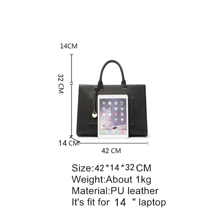 Large Leather Shoulder Bag Women-HighTouch